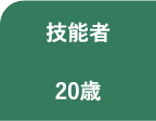 技能者 20歳